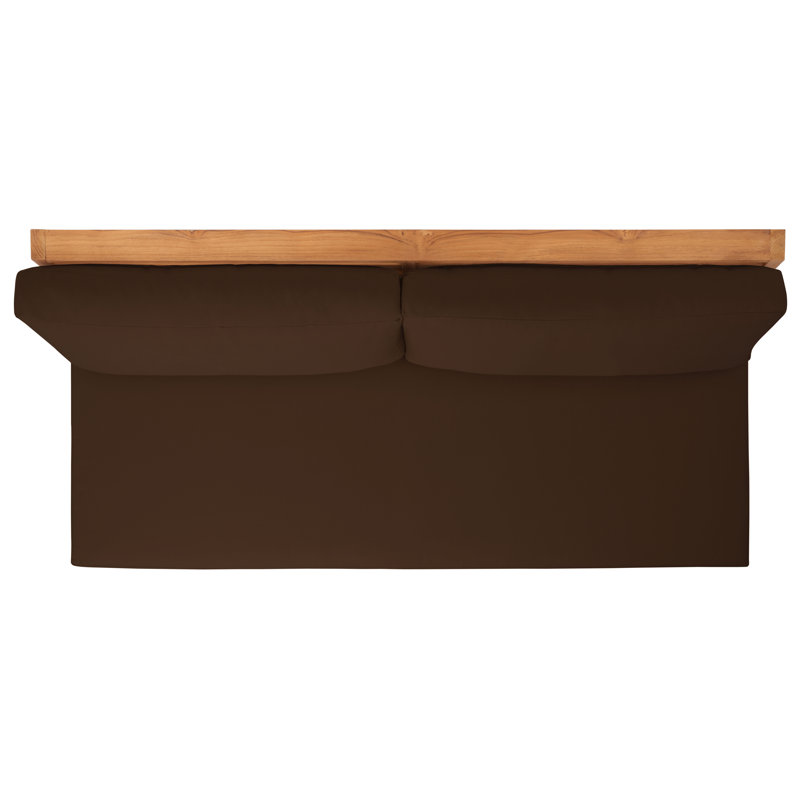Outdoor 2 - Seat Loveseat, Dark Brown