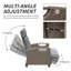 Chaise de patio inclinable avec coussins-457597681