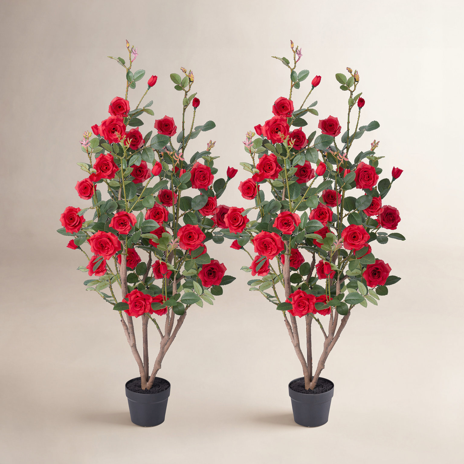 Ashwell UV Resistant Rose Tree, Red, 48 (in) x 28 (in)
