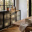 Buffet 60 po avec 4 portes en verre