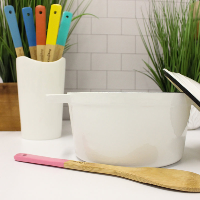Neo 3Qt White Enameled Cast Iron Round Dutch Oven