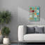 Toile épique Graffiti «Luciens Alphabet 1» par Chariklia Zarris, 18 po x 26 po