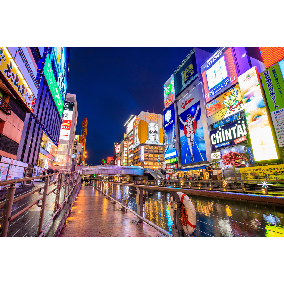 Dontonbori Osaka - Kunstdrucke auf Segeltuch