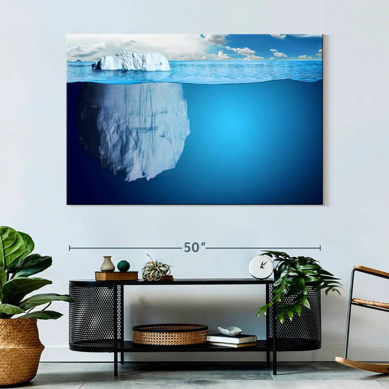 Alvord Underwater Iceberg, 34" H x 51" W