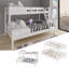Reaves European Double (140 X 200 Cm) Bunk Bed with Built-in Ladder Included