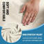Ensemble de housse pour canapé à coussins en T - Ivoire - Housse de protection pour canapé extensible 4 pièces pour canapé à 3 coussins, comprenant 3 housses de coussin en T individuelles