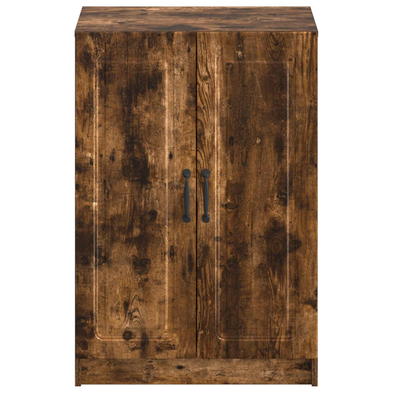 Shoe Storage Cabinet, Smoked Oak