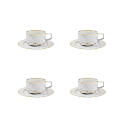 Carrara Teacup and Saucer