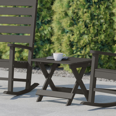 Table d'appoint pliante portative Adirondack de qualité commerciale Alveston