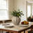 Rustic Stone-Finish 11.61'' Fluted Ceramic Vase
