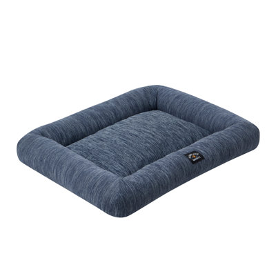 Medium Blue Polyester-Nylon Cooling Pet Bed