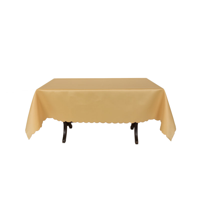 Fowey Solid Tablecloth, 120" L x 70" W , Yellow