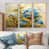 Toile naturelle avec cadre flottant