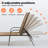 Gland Outdoor Metal Chaise Lounge-1474088131