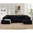 U Shape Modular Sectional Sofa-248136006