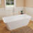 Fslefay 67'' Freestanding Bathtub Solid Surface Deep Soaking Tubs