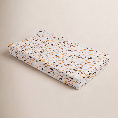 Terrazzo Quilted Muslin Changing Pad Cover