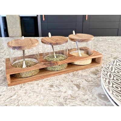 Glass Canister - Set of 3