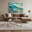 «Coastal Tropical Waters», art mural sur toile beige-1863173484