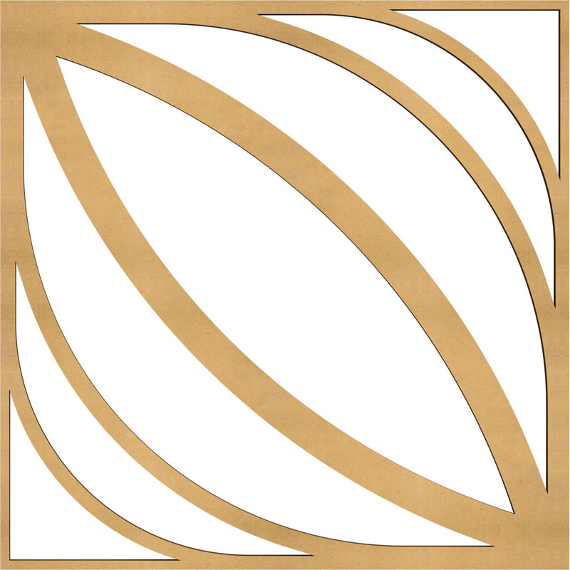 Panneaux muraux décoratifs en bois Otis, Aulne, H 7 3/8 po x l 7 3/8 po x P 3/8 po