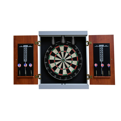 Geneva Dartboard And Cabinet Set