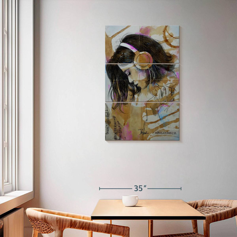 Leisha Whisperings, 57" H x 36" W