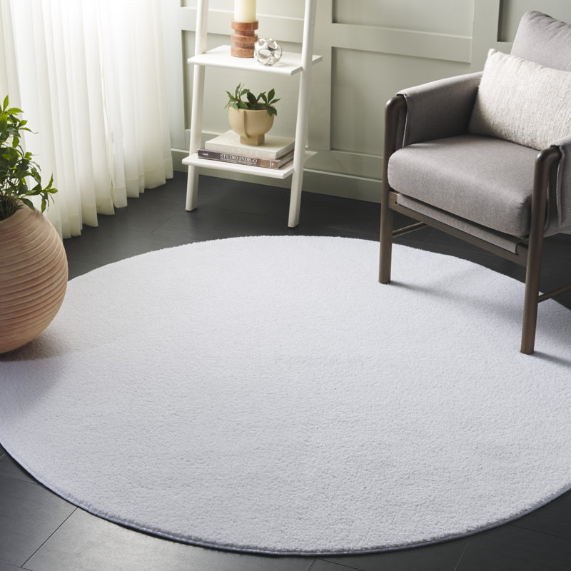Tapis de couleur unie Boucle 100 Performance, Rond 6 pi