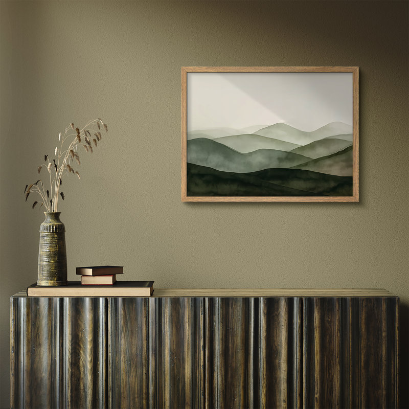 Reproduction de paysage encadrée pour la maison, 8 po x 10 po, H 8 po x l 10 po, Naturel