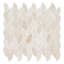 Channing 1-in. x 2.5-in. Elongated Hex Marble Look Polished Natural Stone Wall & Floor Mosaic Tile-50210663