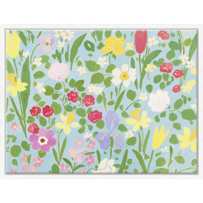 «Daffodils (Var. 2)» par Paule Marrot - peinture à cadre flottant