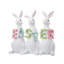 Resin Triple Bunny Welcome Sign