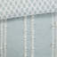 Ensemble d'édredon en jacquard de coton 3 pièces Aqua-122457070-122457066