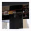 Vitrine lumineuse avec portes en verre trempé et tablettes réglables