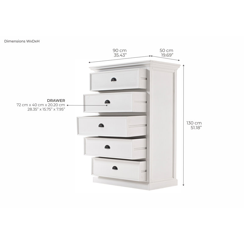 Commode 5 tiroirs Angellique