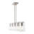Zari 5 - Light Steel Dimmable Kitchen Island Square / Rectangle Chandelier-338262099