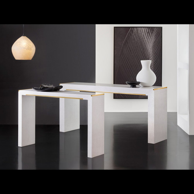 Modern History Console Table, 32" H x 70" W x 17.5" D