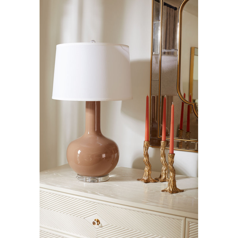 Pablo Table Lamp, Smoked Truffle