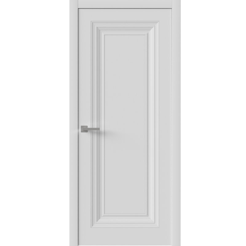 Porte intérieure | Essentiel 1111 blanc | Poignée simple à panneau régulier | Portes de salle de bain et de chambre à coucher