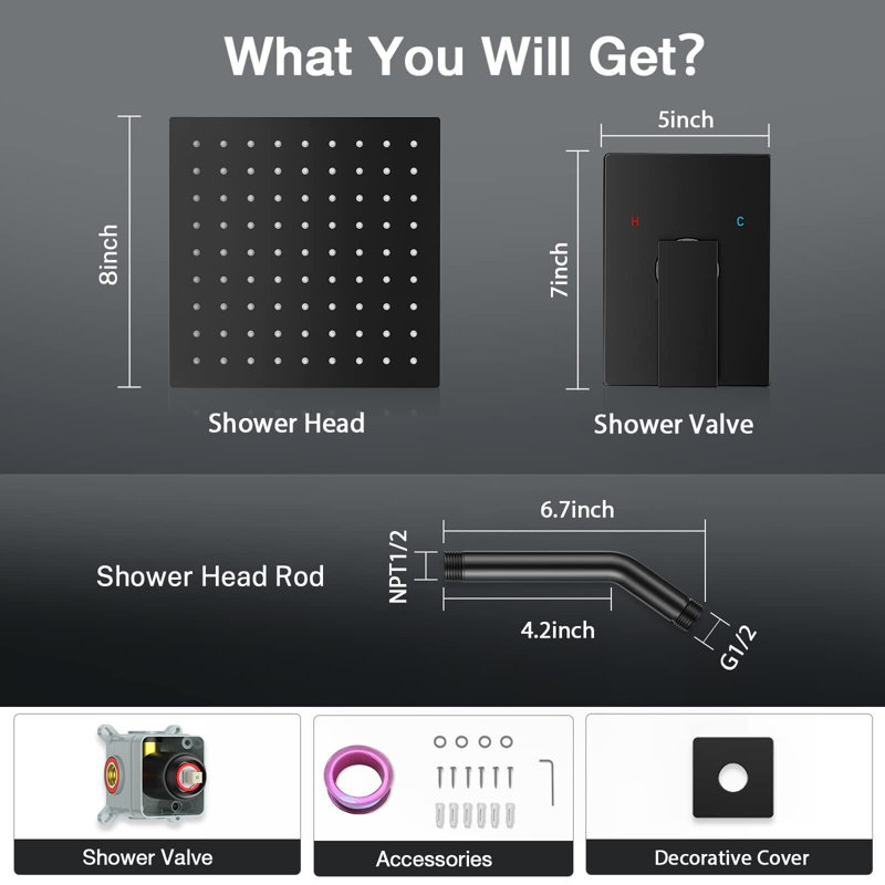 Pomme de douche réglable avec valve