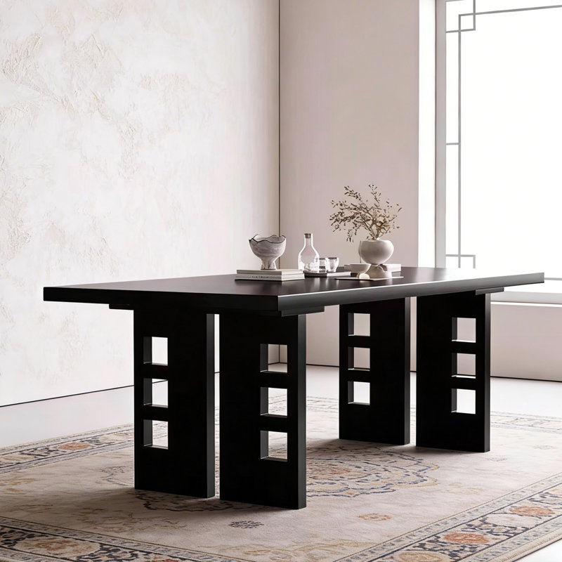 Table de salle à manger rectangulaire simple, H 29,53 po x L 70,87 po x l 31,5 po