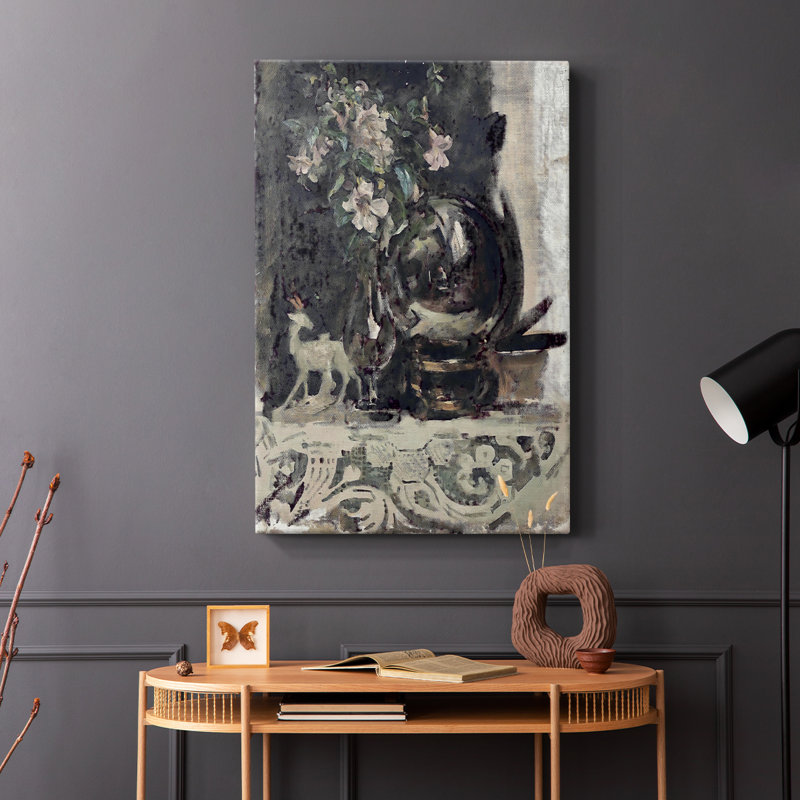 Imprimé floral rétro - galerie Cavas, H 48 po x l 32 po
