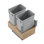 Poubelle de cuisine coulissante double 18 po Dowell