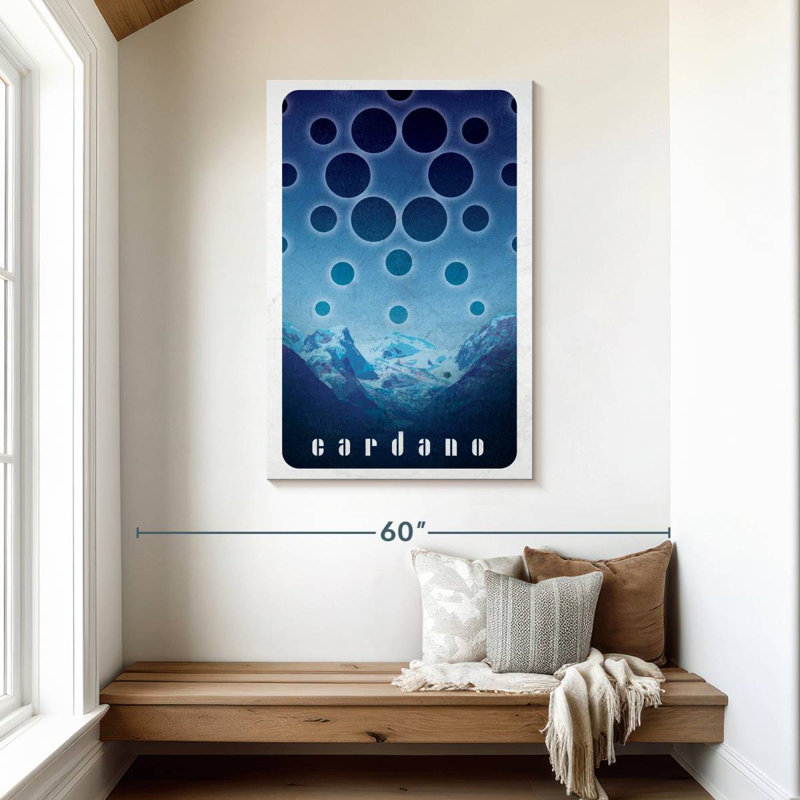 Logo Tergel Crypto-monnaie Cardano IV, H 45 po x l 30 po