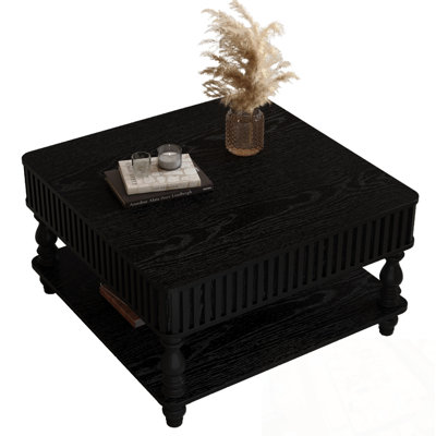 Square Lift-Top Charette with Hidden and Open Storage