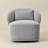 Queensland 33" Wide Boucle Upholstered Swivel Barrel Chair-88039649