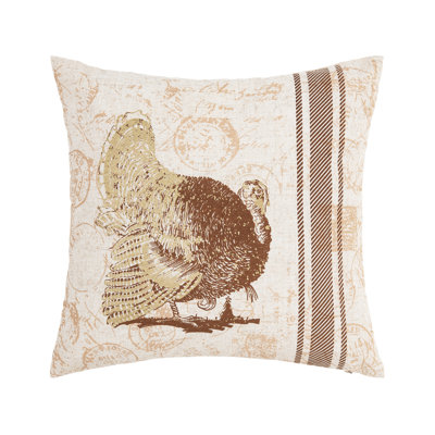 Thanksgiving Turkey Printed Throw Pillow