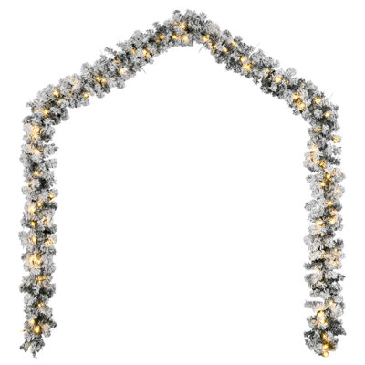 The Seasonal Aisle Christmas Garland With LED Lights M PVC