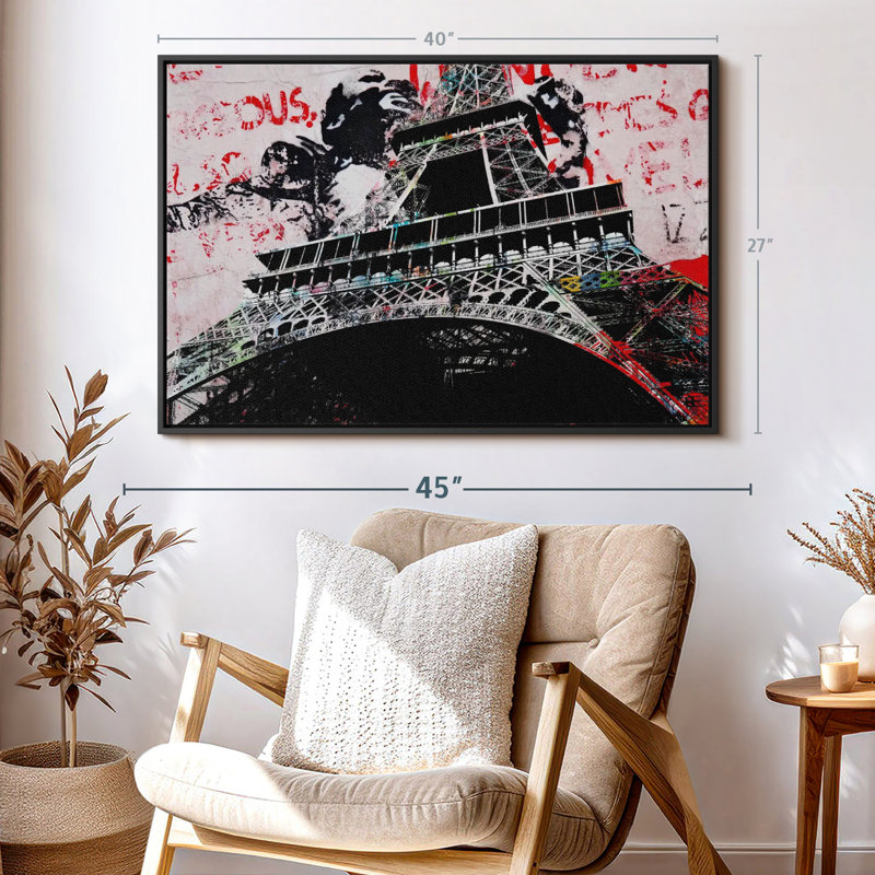Impression sur toile, Tour Eiffel III, H 27 po x l 40 po