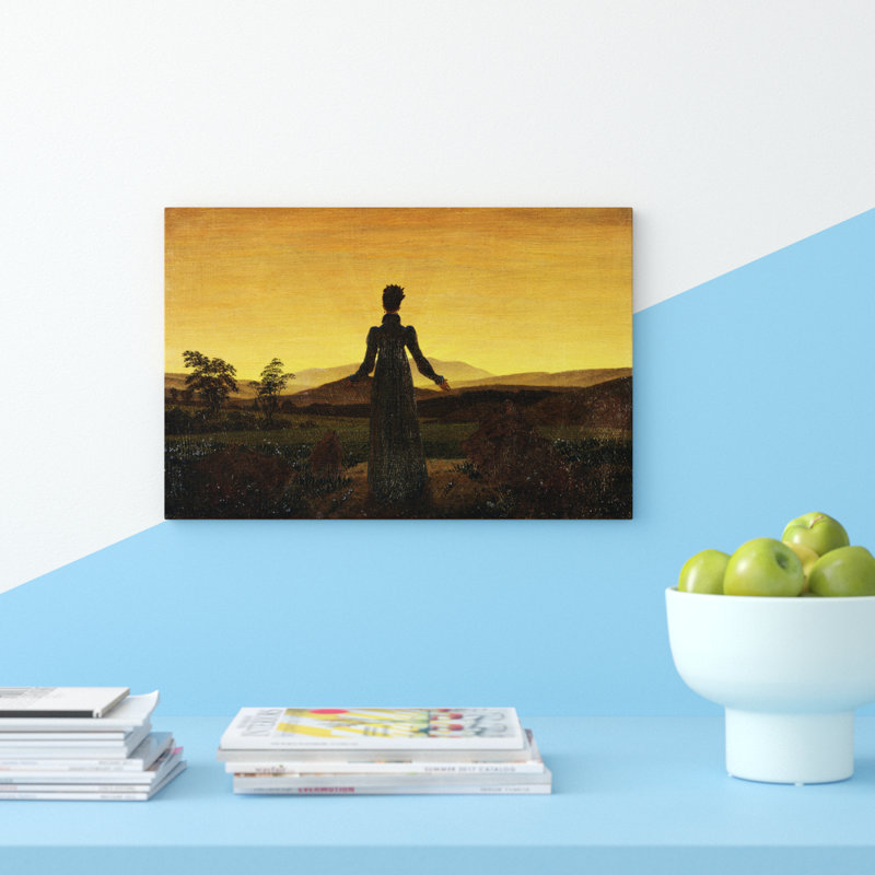Friedrich Caspar David - Wrapped Canvas Painting, 40cm H x 60cm W