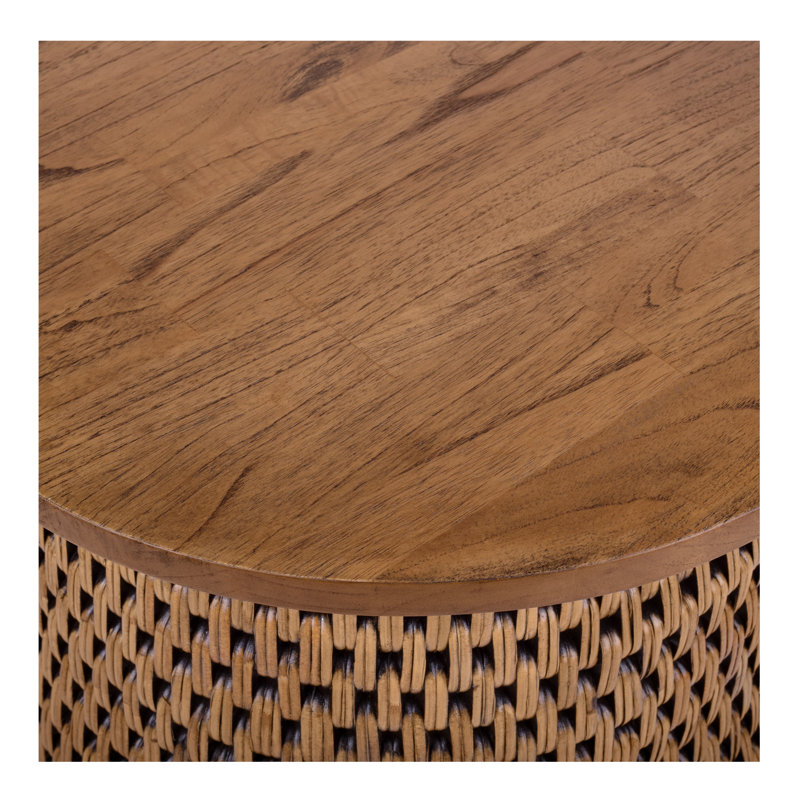 Apputhurai Solid Wood Top End Table, Brown